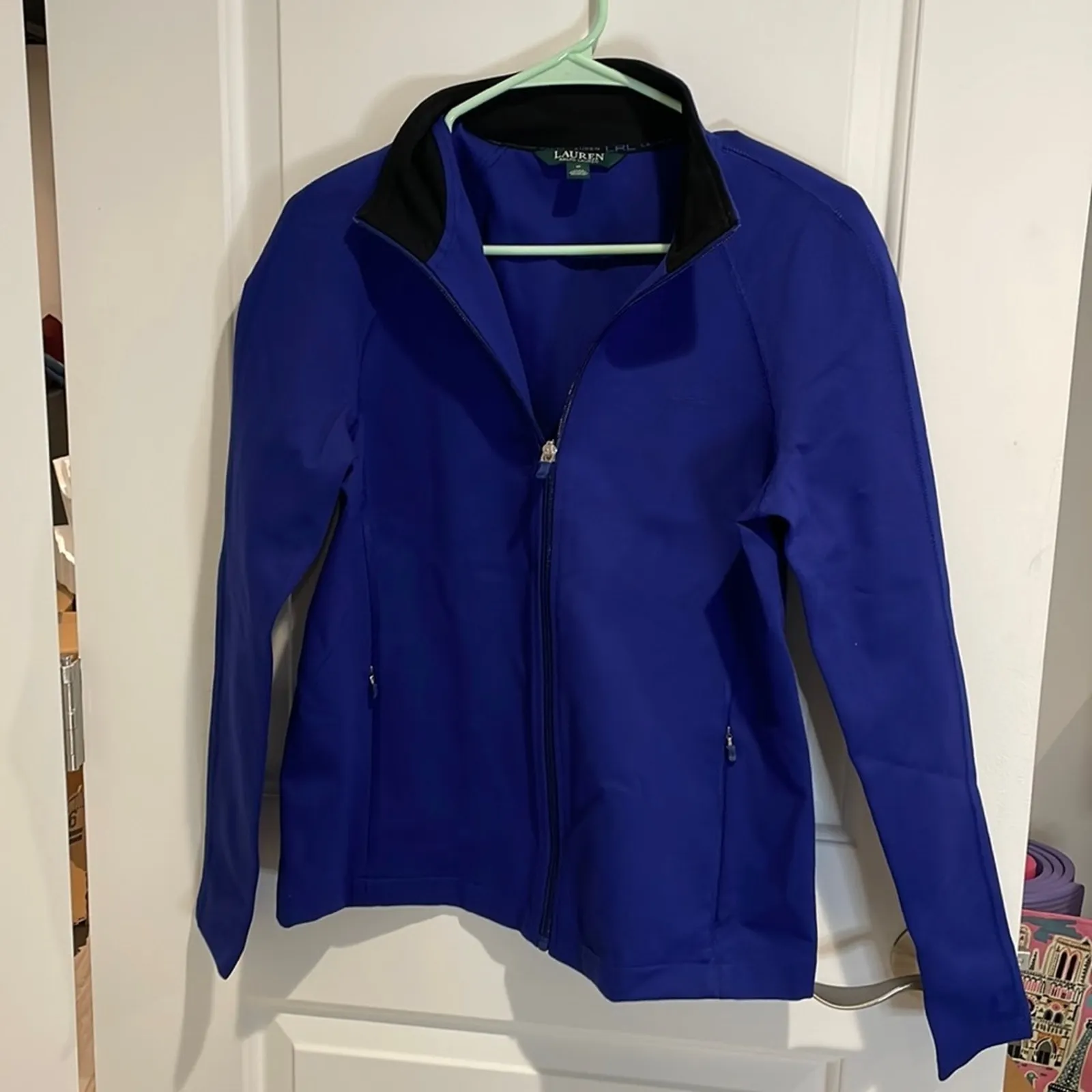 Lauren Ralph Lauren blue zip up medium - Image 3