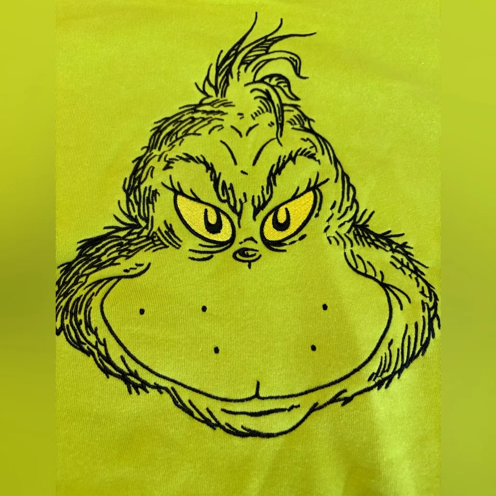 Grinch Ugly Christmas Sweatshirt - stock photos vary from mine- like new! - Image 7