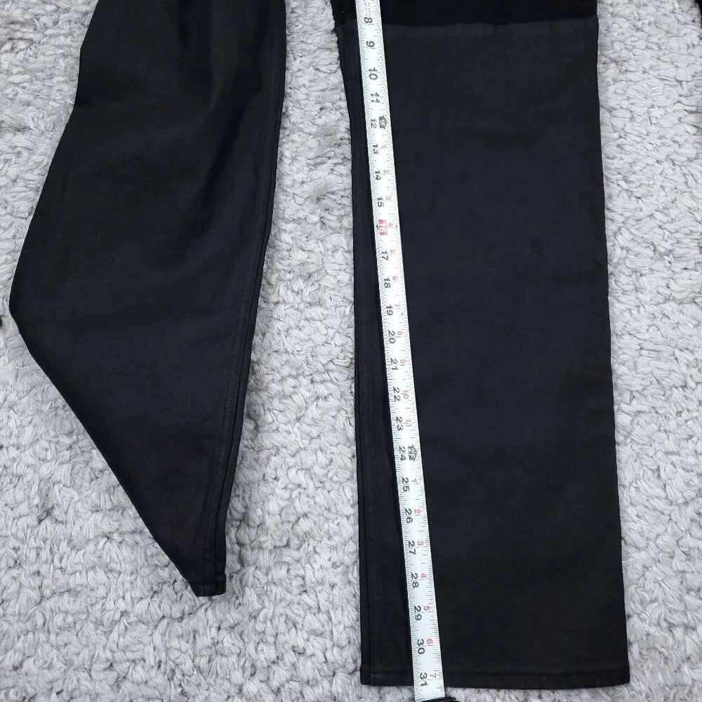 Hollister Half Coated Ultra High Rise Dad Jeans Black Size 3 26 x 31 26x31 - Image 8