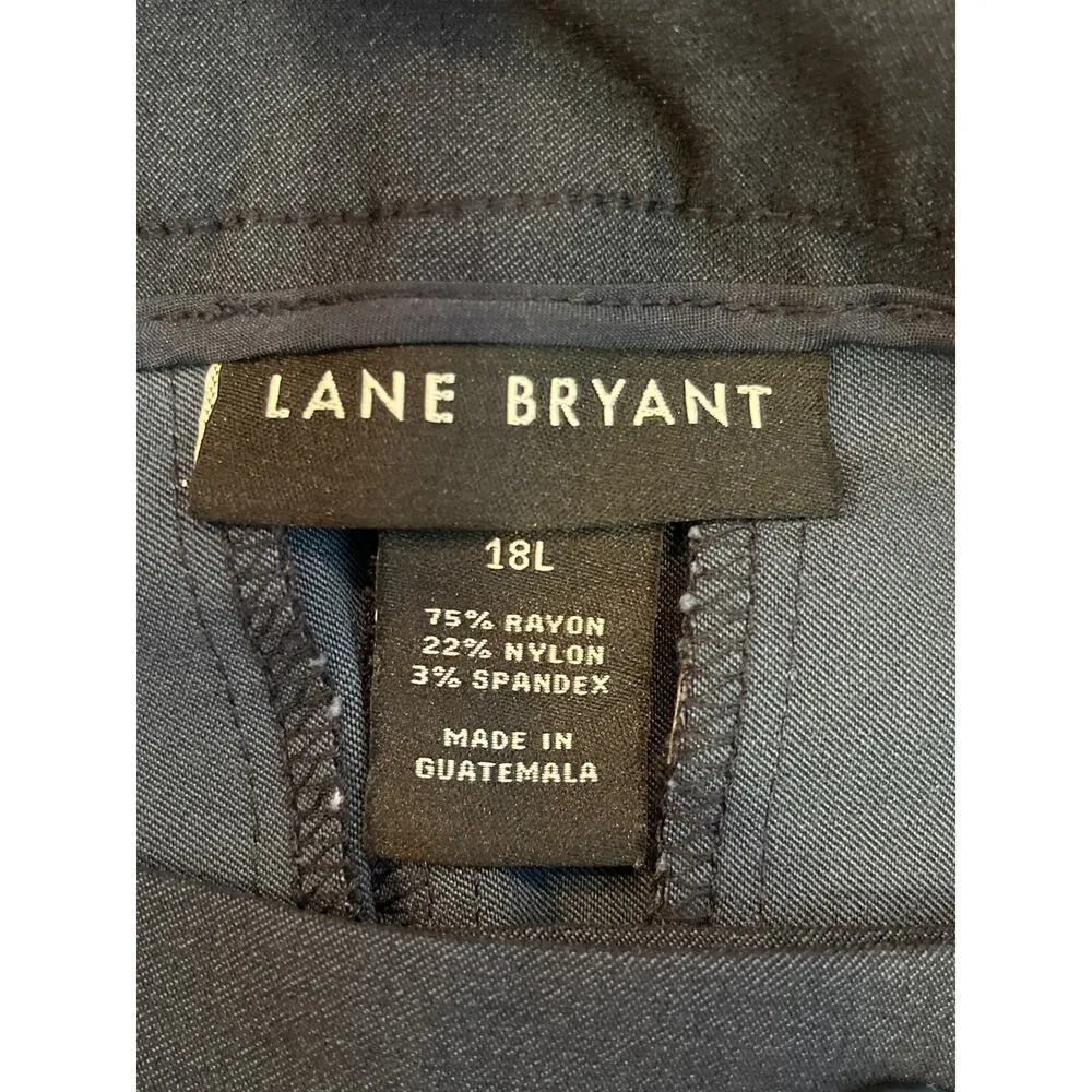 Lane Bryant NEW Black Boot Cut High Rise Pants Plus Size 18 Long - Image 6