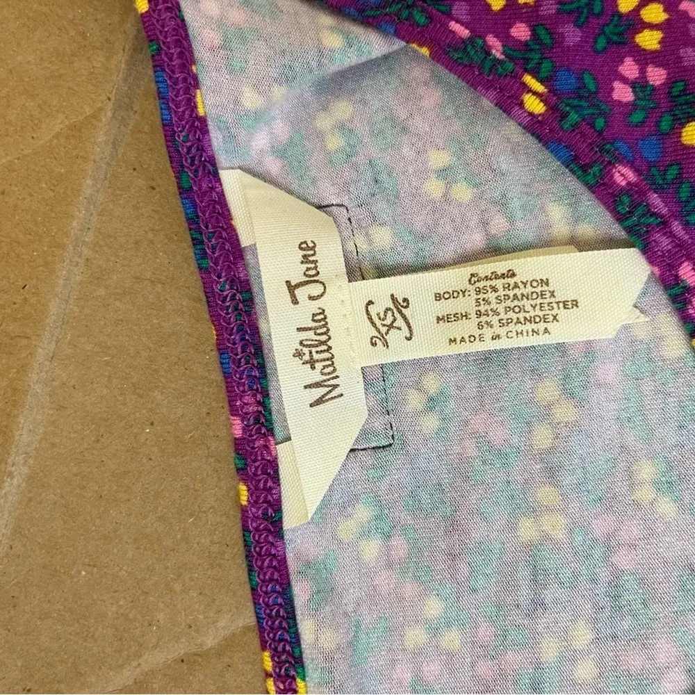 Matilda Jane Purple Floral Swing Top - Image 91