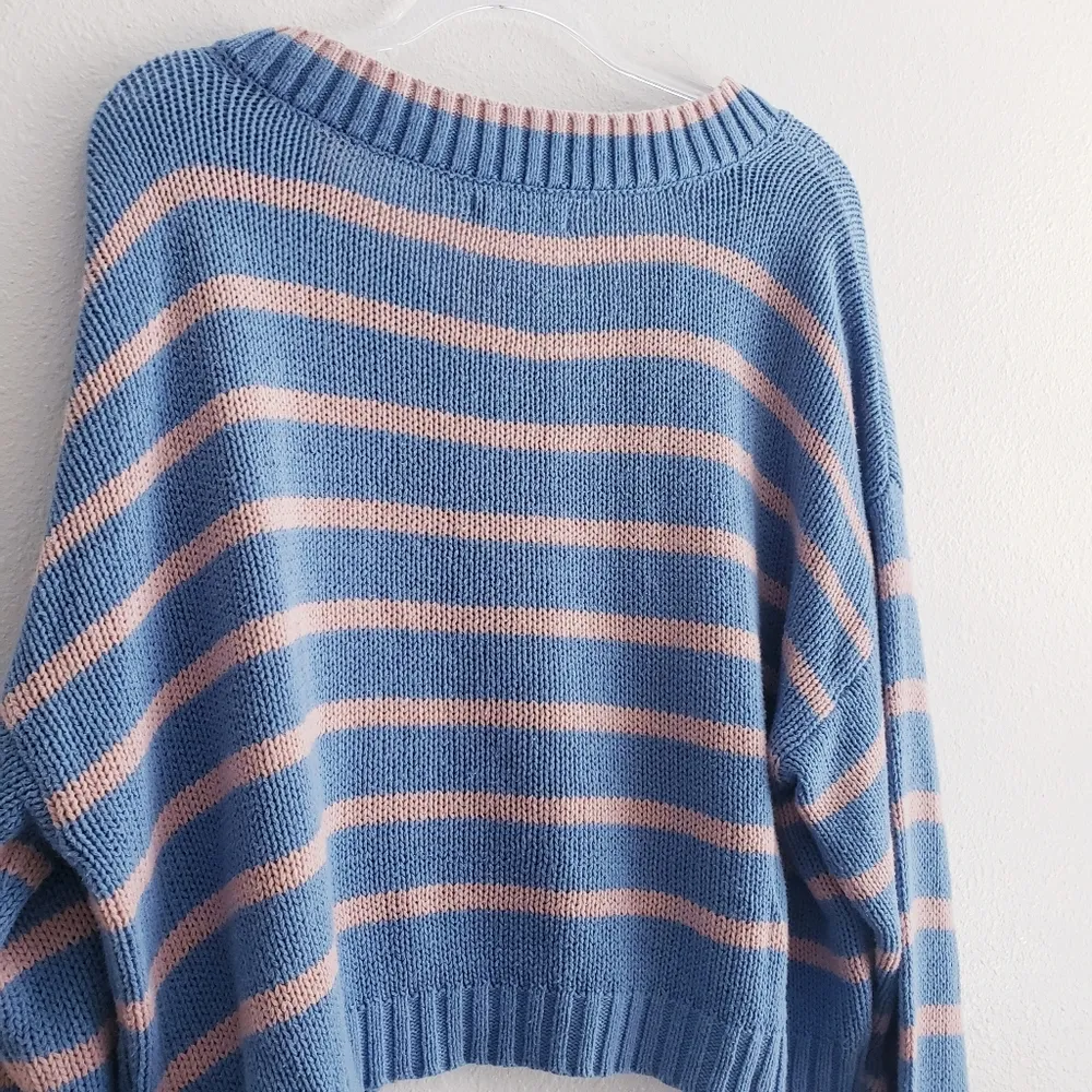 American Eagle Striped Chunky Knit Stripe Sweater - Image 6