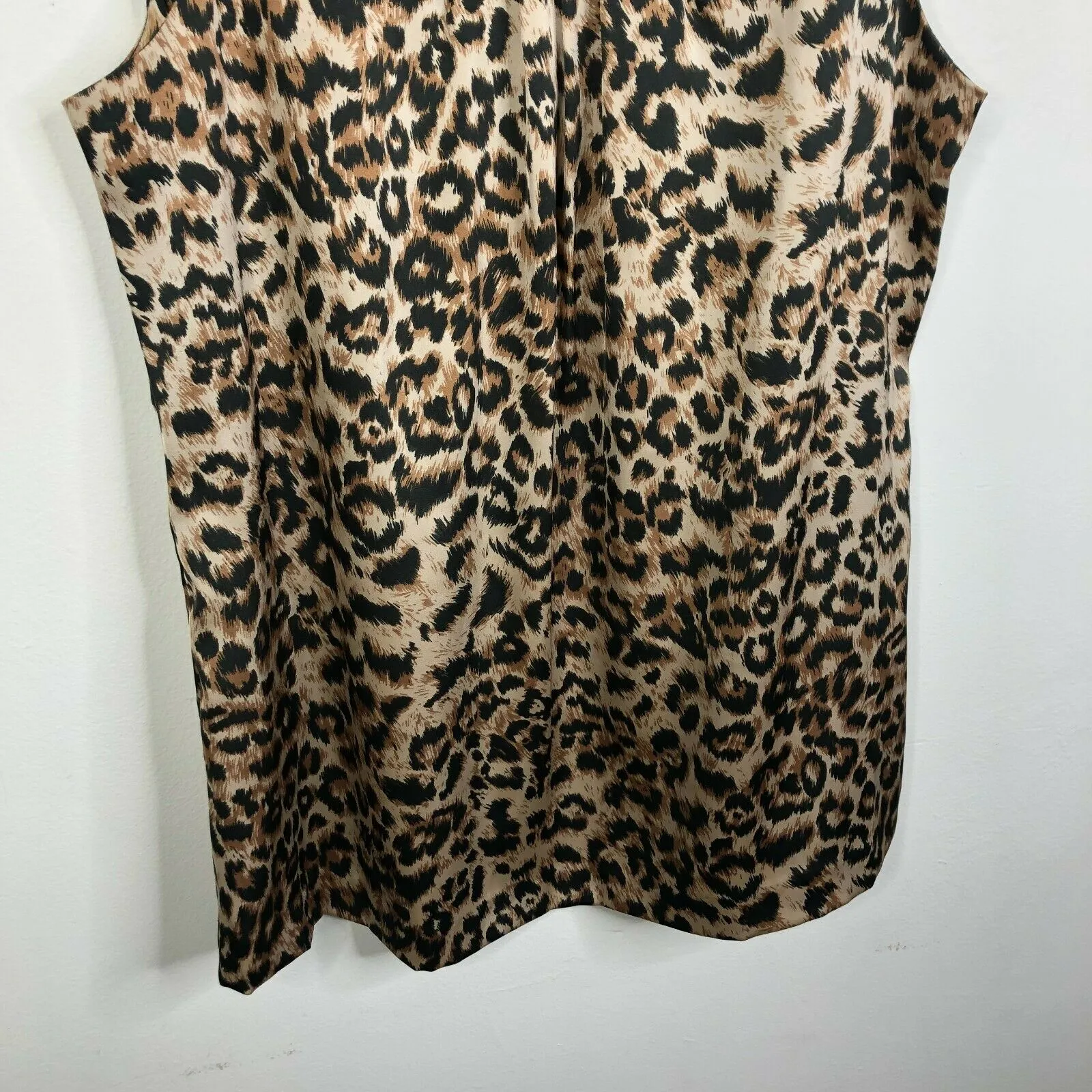 NEW Calvin Klein Multicolor Leopard Print Sleeveless Top Women's Sz. M - Image 2