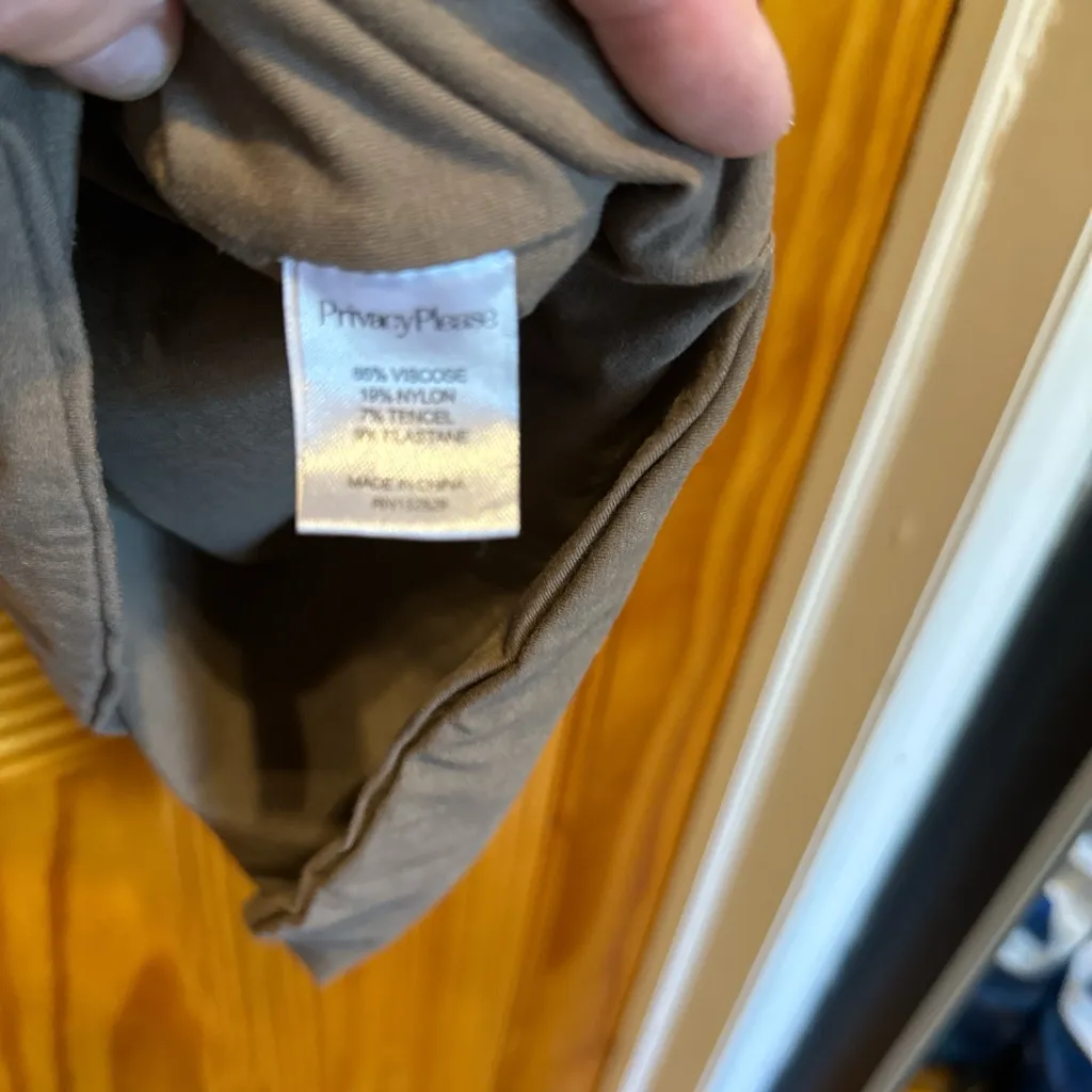 Privacy Please Cassiar Dress In Army Bodycon Jersey Knit Mini Mocha Mousse Small - Image 7