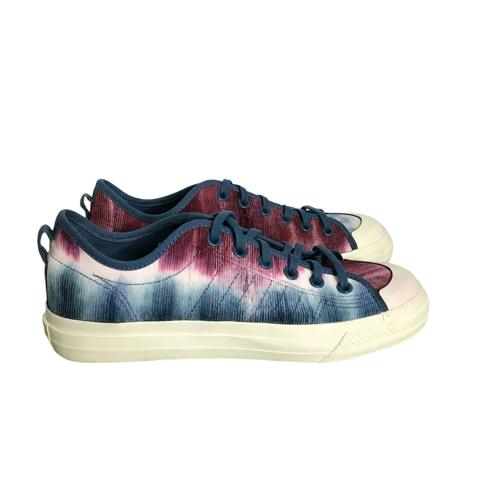 Adidas Nizza Corduroy Trainers Victory Crimson/Orbit Indigo Tye Dye‎ Size 9.5 - Image 4