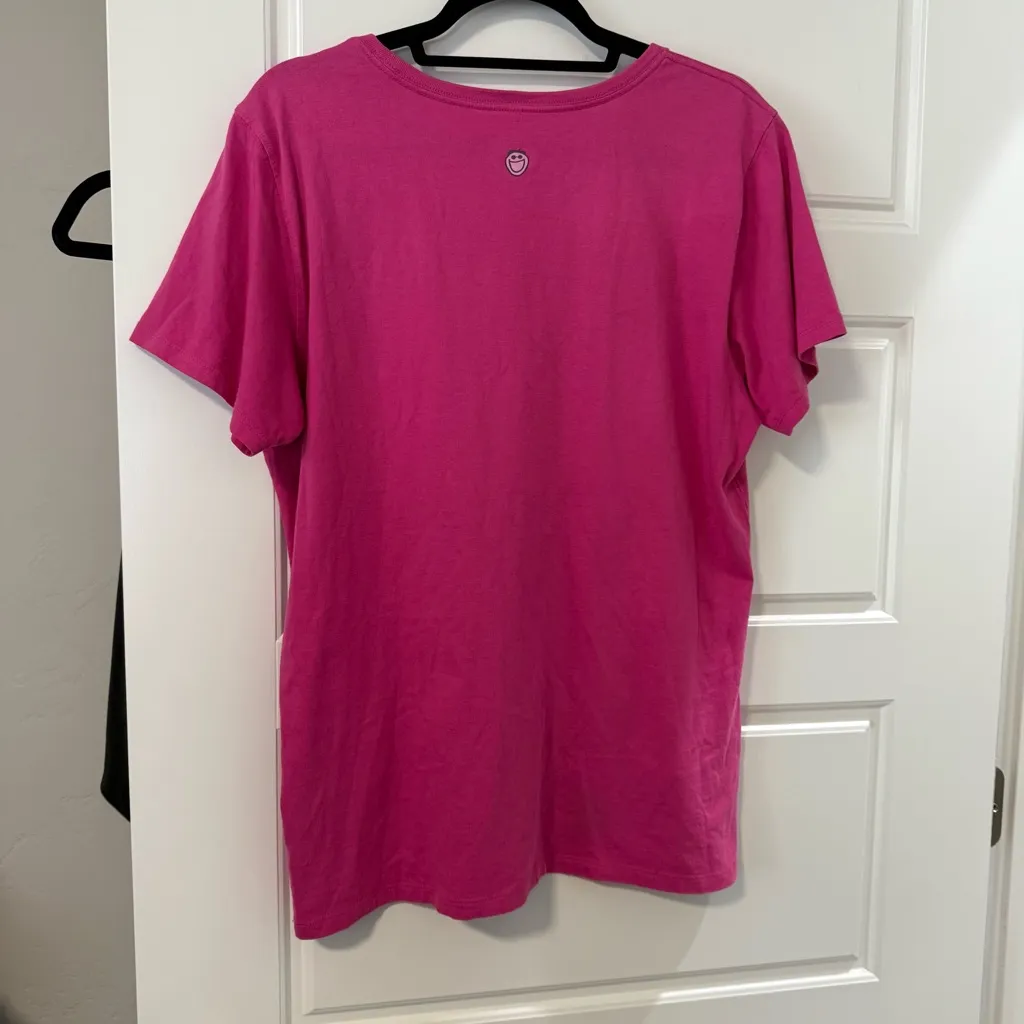 Life Is Good Pink Short Sleeve Classic Fit Graphic T-Shirt - Image 5