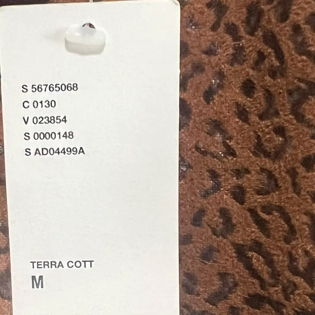 Urban Outfitters Animal Print Faux Suede Lace Side Dress, New with Tags - Image 6