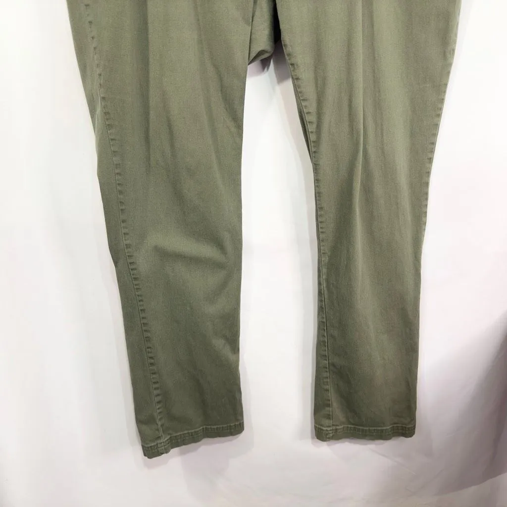 Woman Within Plus Size 26W Jeans Elastic Waist Stretch Pull On Green 487 - Image 4