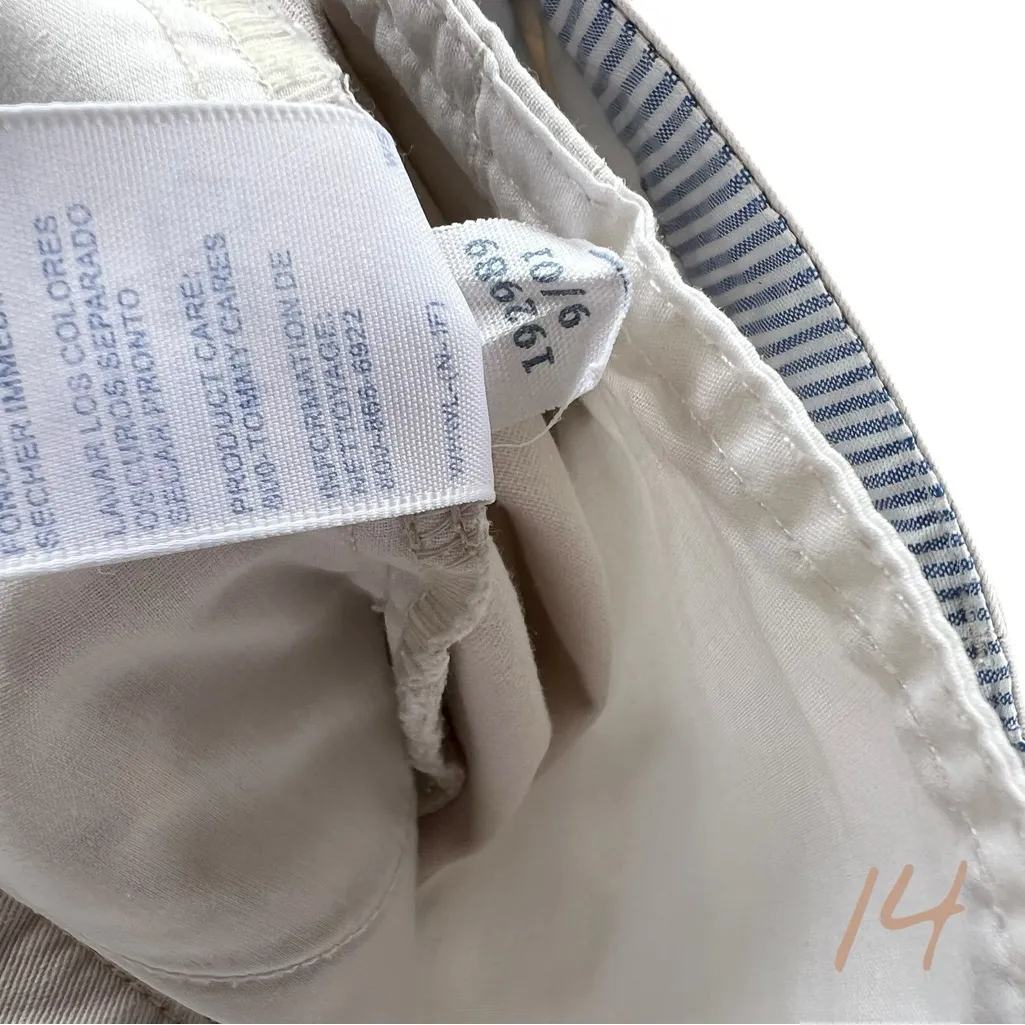 Tommy Hilfiger  Off-White Cropped Pants Y2K - Image 2