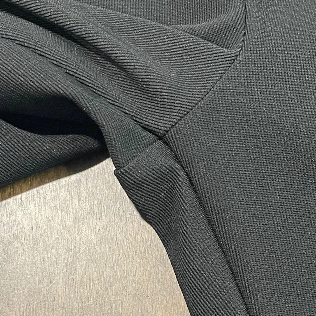 Zara High Rise Ribbed Leggings Women's Size XL Front Slit Elastic Waist Workwear - Image 9