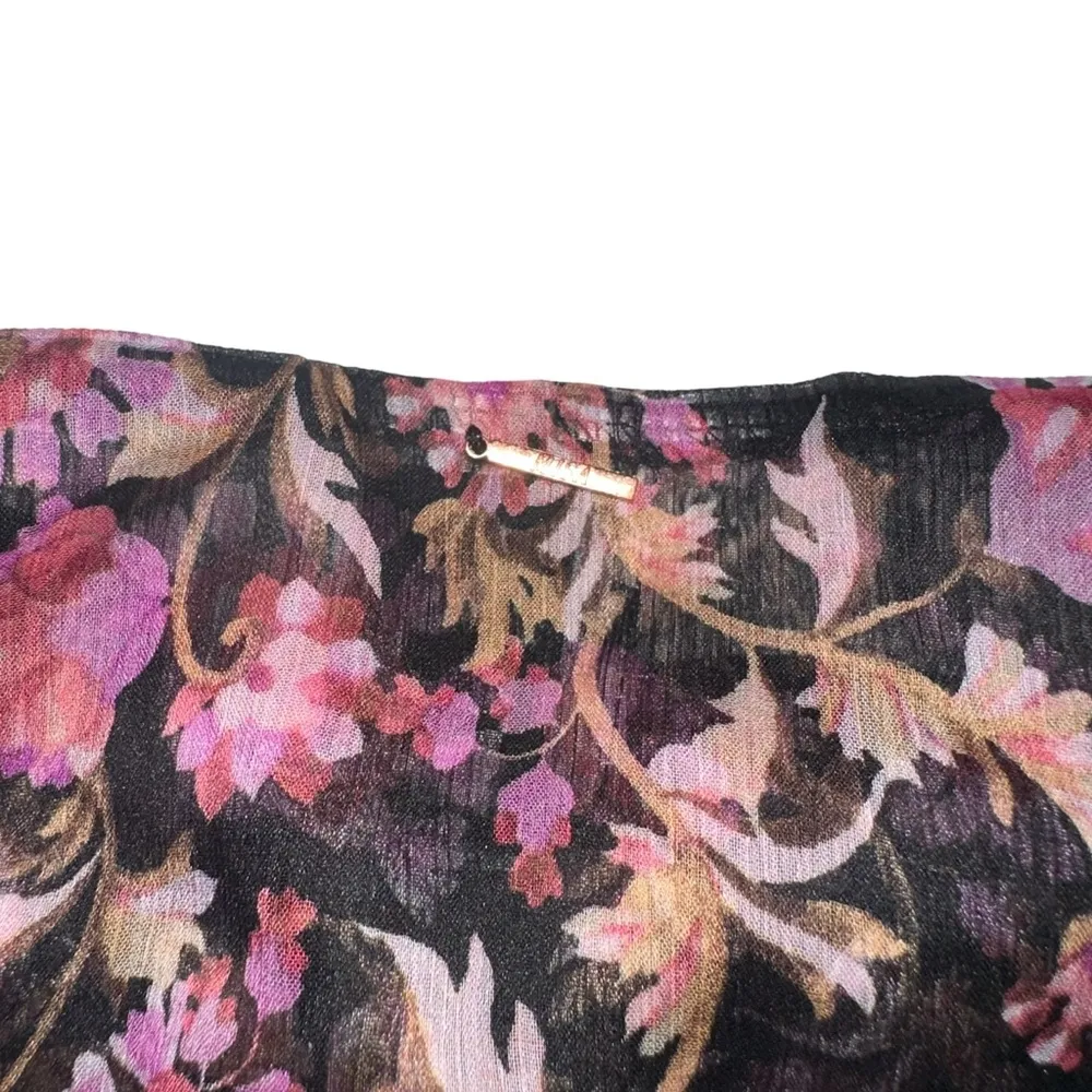 NWT Misa Los Angeles Rosie Floral Chiffon Long Sleeve Blouse SMALL - Image 8