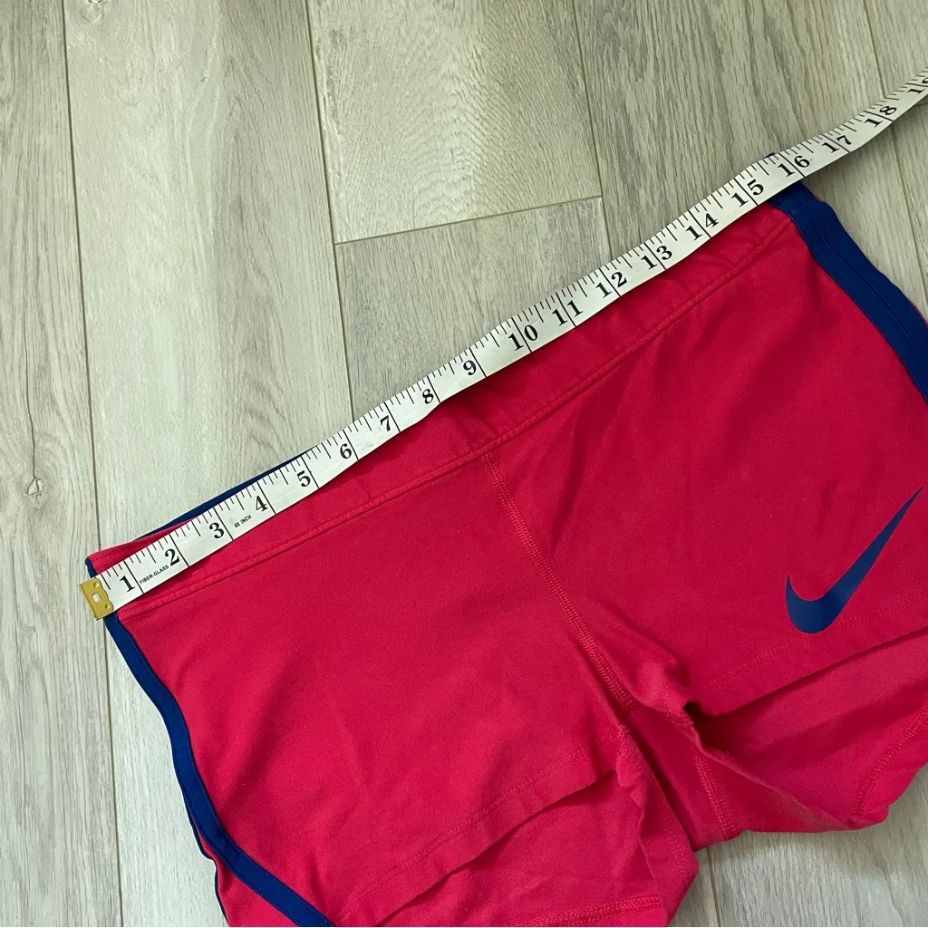 Nike Training Shorts dri-fit womens Pink (large) volleyball performance neon gym - Image 4