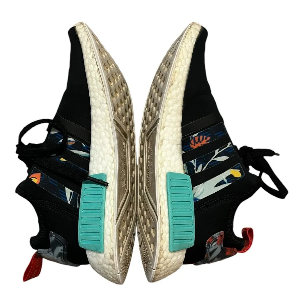 Adidas NMD R1 Her Studio London Floral Black Athletic Shoes FY3665 Womens 6 - Image 5