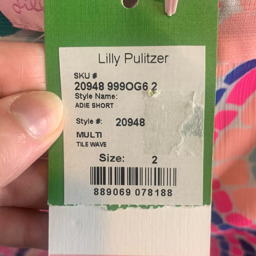 Lilly Pulitzer Adie Short Multi Tile Wave Nautical Sea Print - Image 5