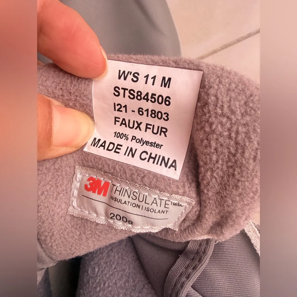 Sperry Women's Maritime Repel Suede Snow Boot w/ Thinsulate™ Size 11, NWT Gray - Image 3