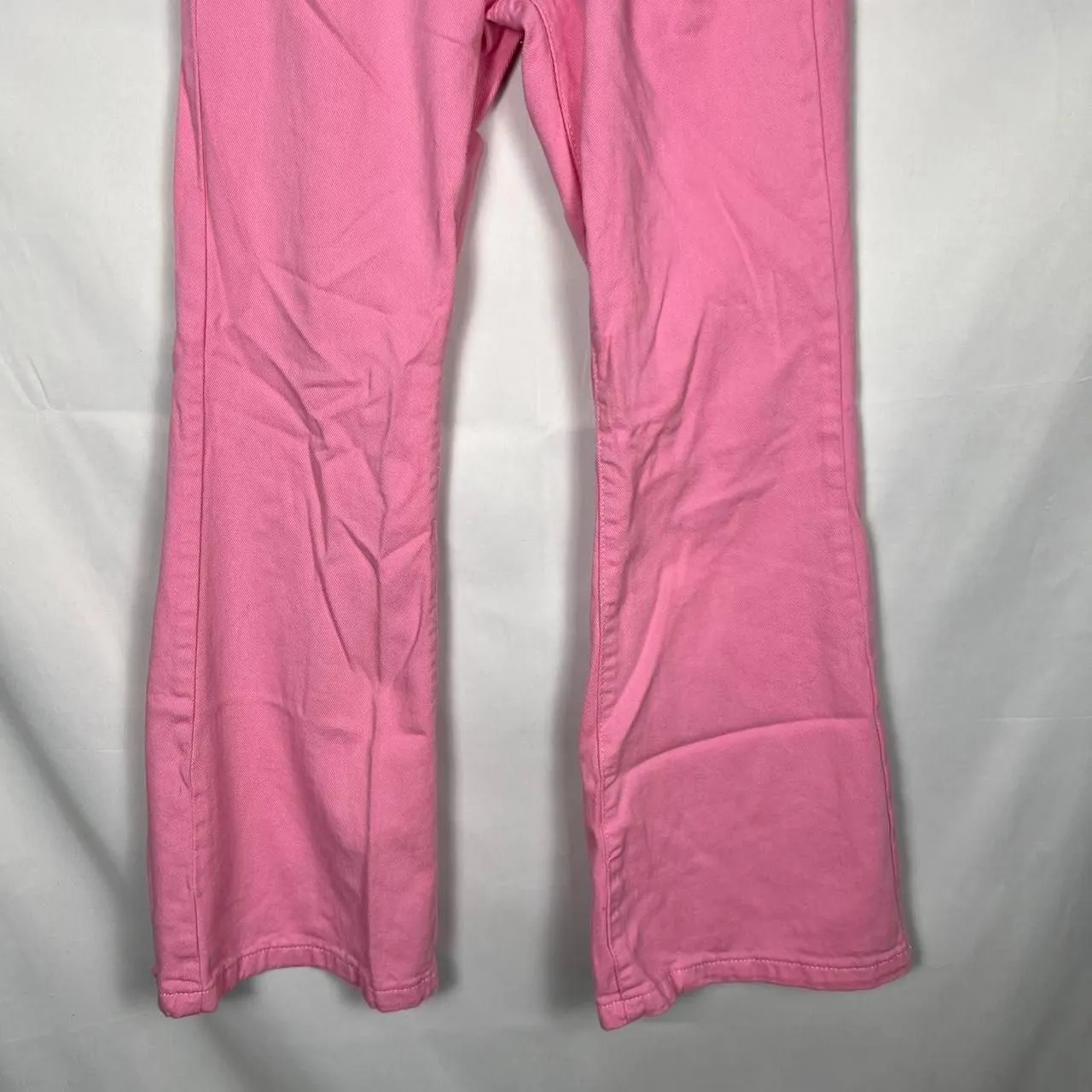 Princess Polly Pink Denim Flare Jeans whimsygoth emo festival y2k - Image 3