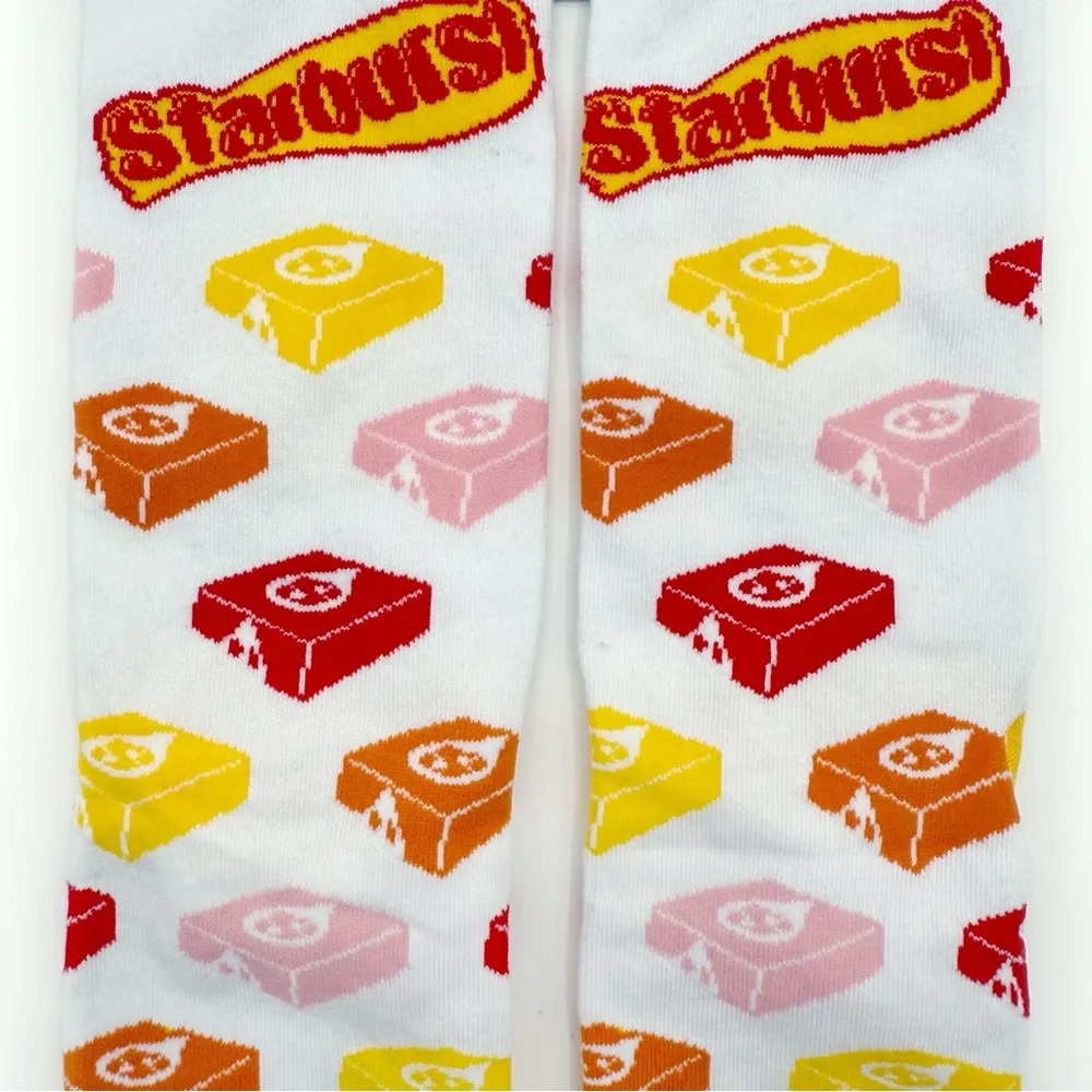 Odd Sox Starburst Candy Crew Socks Mens Womens Fun Novelty Gift Logo Colorful Pink - Image 4
