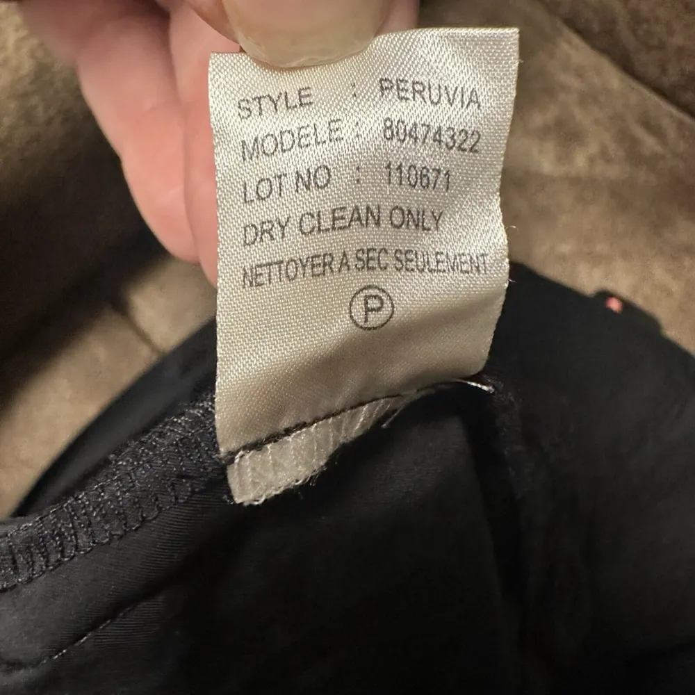 Cotton Black A Line Knee Length Skirt Pleated Paper Bag Waist Belted 6 - Image 11