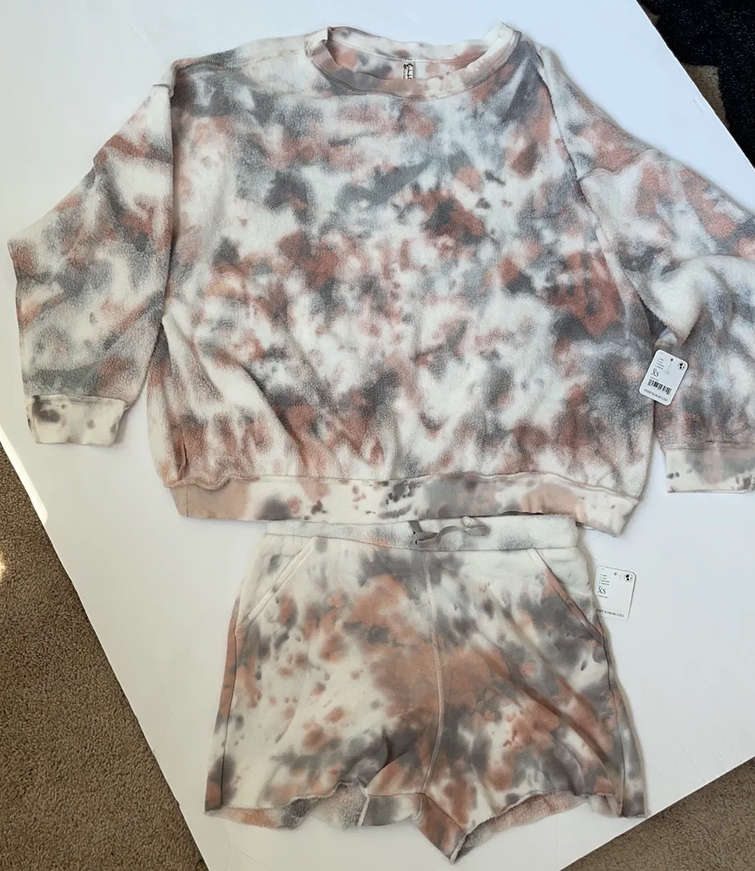 Kelly Tie dye lounge set coral XS - Image 6