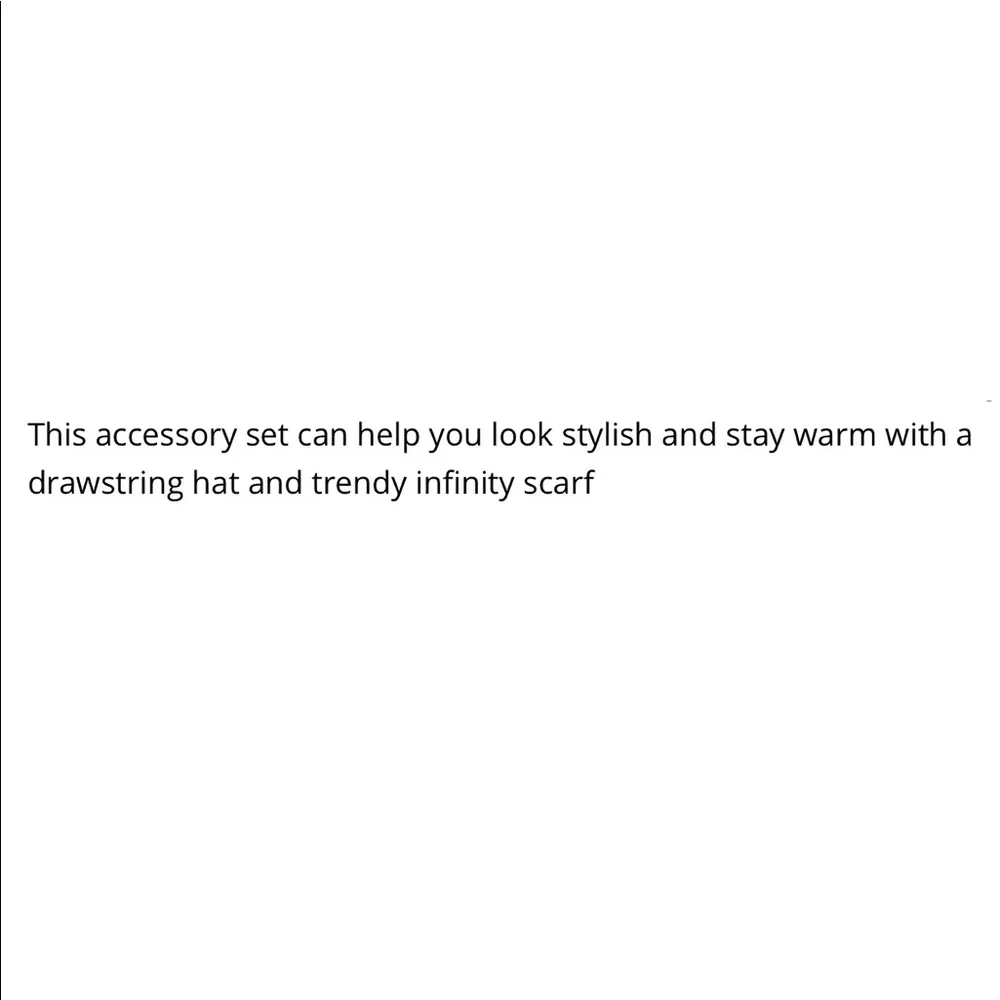 Sociology Brown Drawstring Hat &Infinity Scarf Set - Image 8