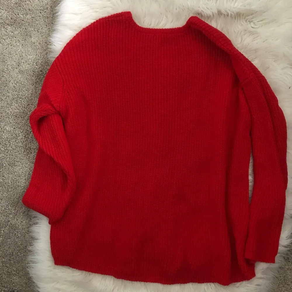 NWOT woman within red crewneck sweater 1x 22/24 - Image 4