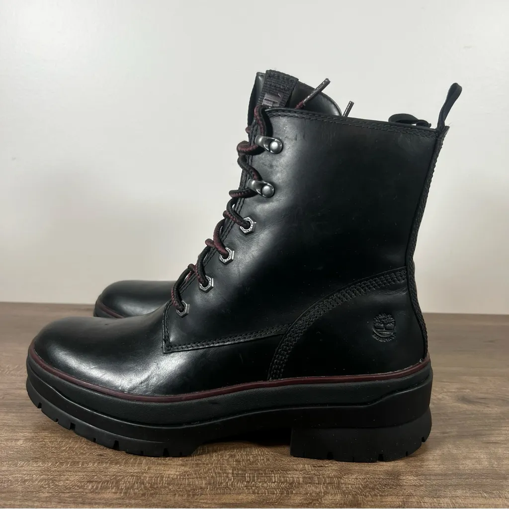 Timberland Malynn EK+ Waterproof Lace Up Jet Black Women’s Boot Size 9 #B1380A - Image 5