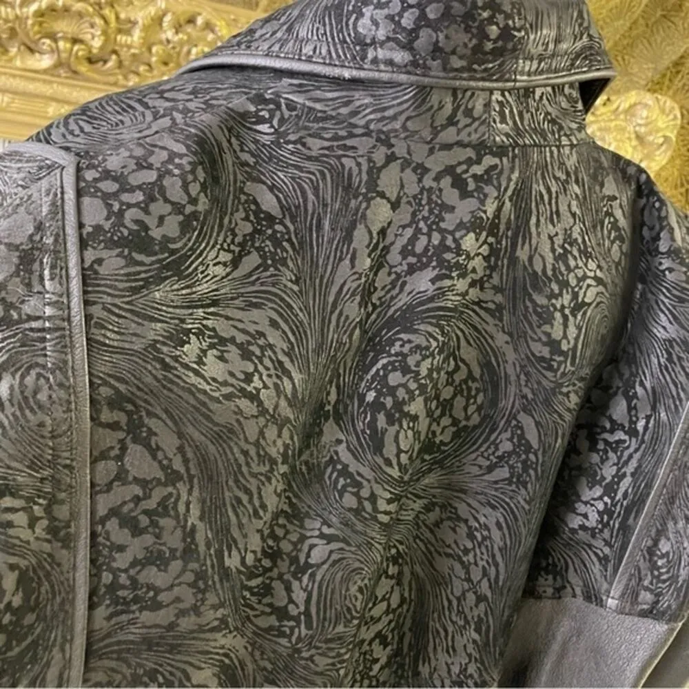 Vintage Black Leather Trench Coat Large 80’s Preston & York Retro Large Pig Skin - Image 13