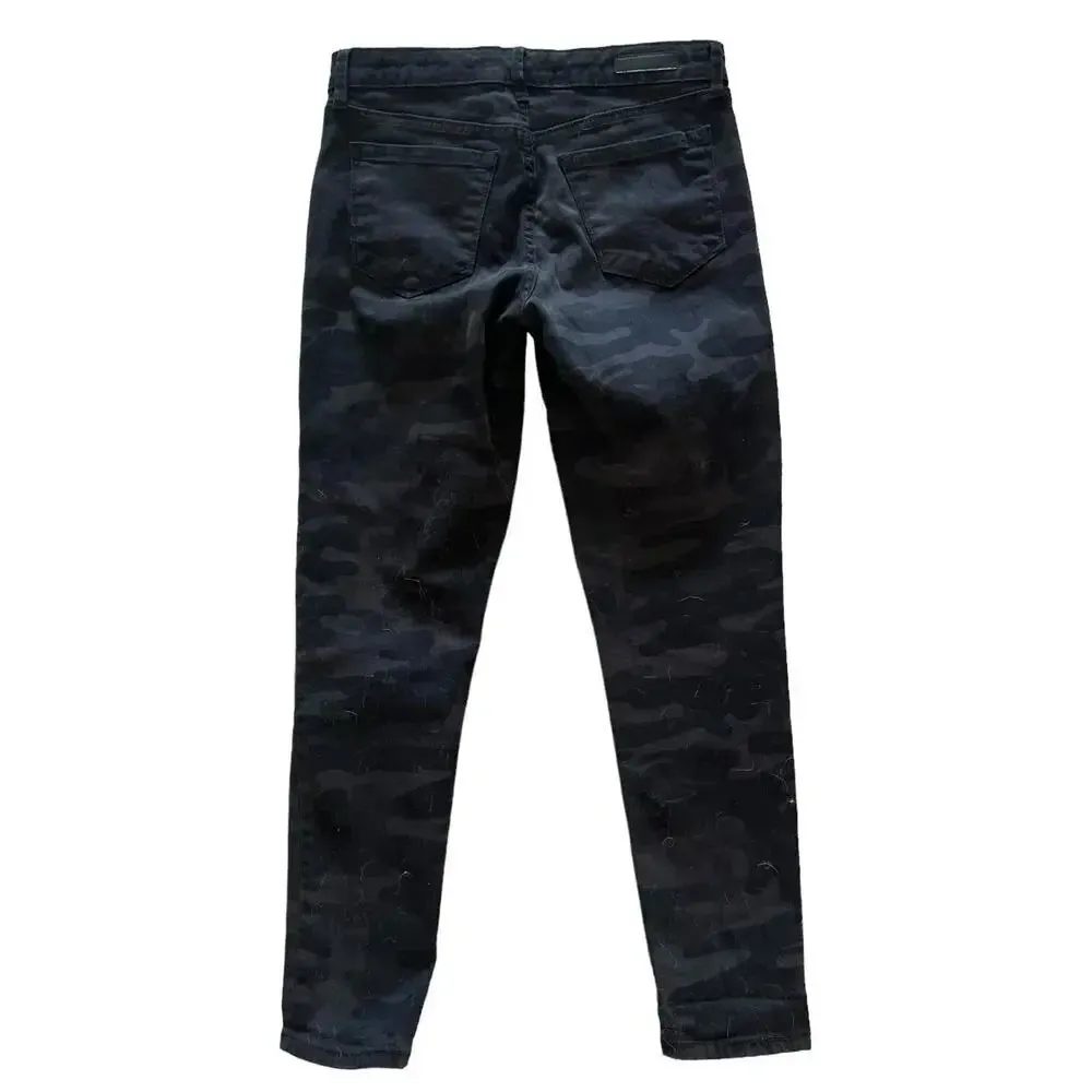 Social Standard by Sanctuary Black Camo Ankle‎ Skinny Jeans Women’s Size 4 - Image 9
