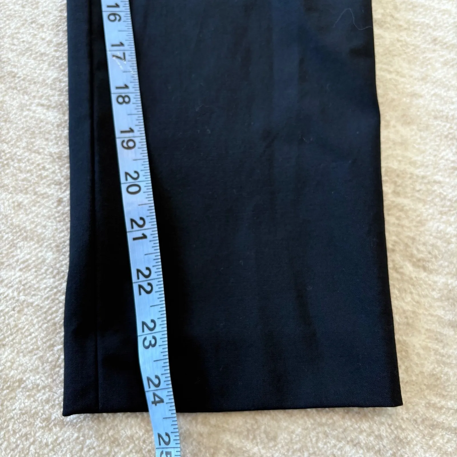 Theory Pants Womens 2 Black Cropped Dress Trouser‎ Stretch Office Work Pockets - Image 11