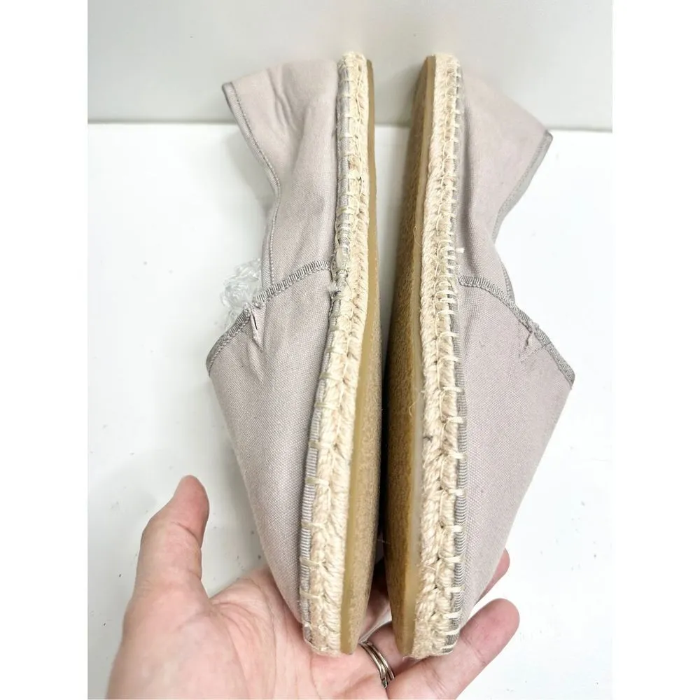 BP Espadrille Flats Womens Size 8 Gray Slip On Casual Shoes - Image 5