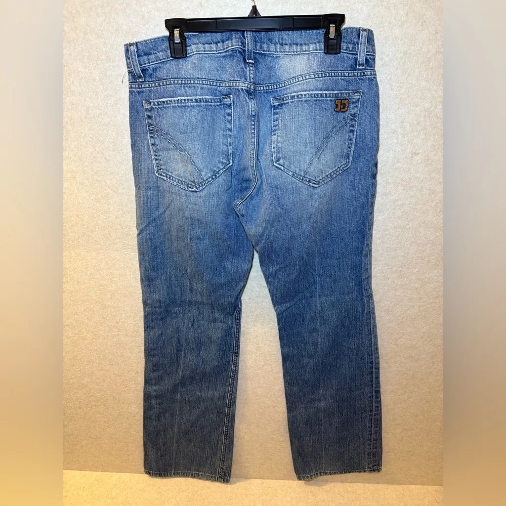 Joe's Women Blue Denim Rocker Jeans Medium Wash Straight Leg W 34 - Image 5