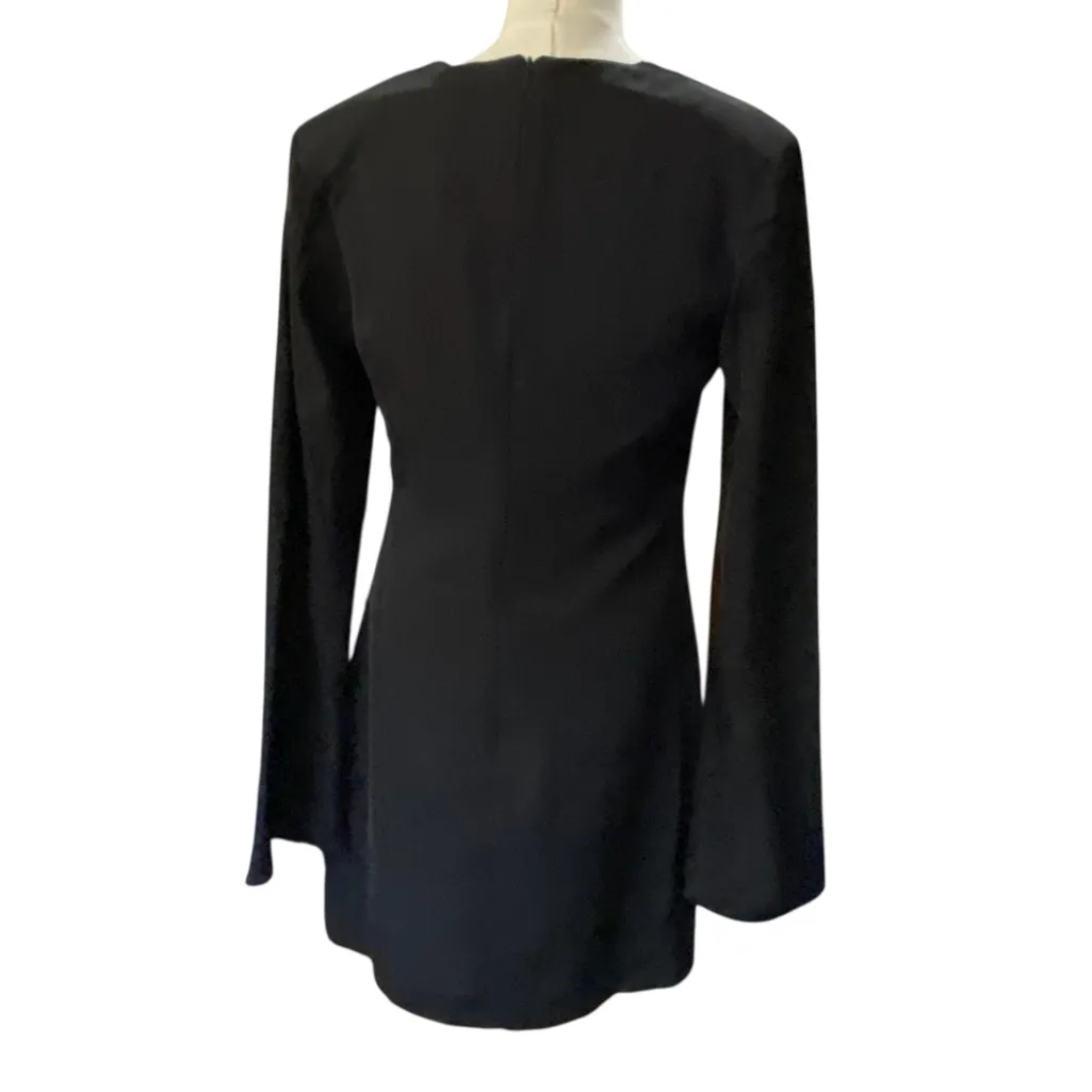 Endless Rose Crossover strap little Black mini dress Long Sleeve NEW Size small - Image 6