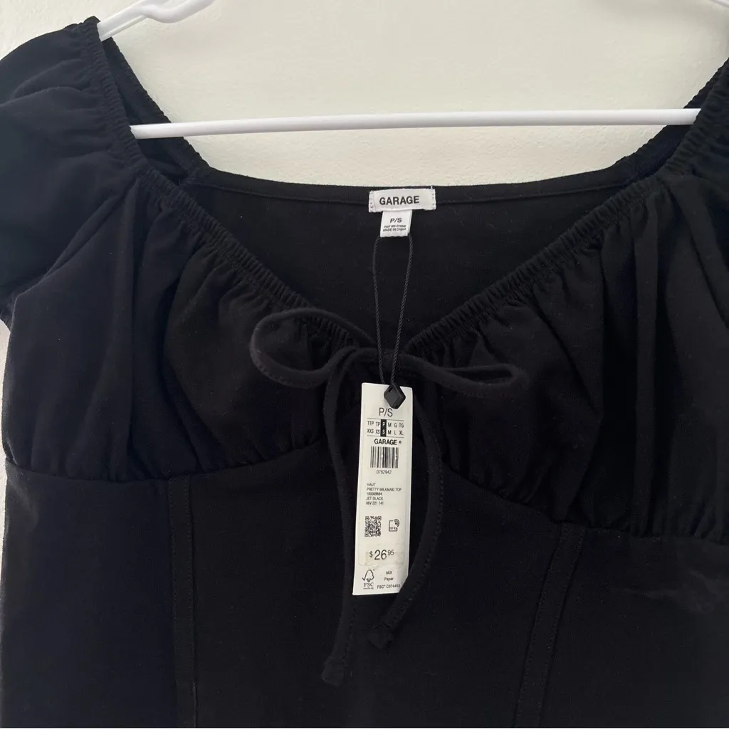 garage black corset tee - Image 4