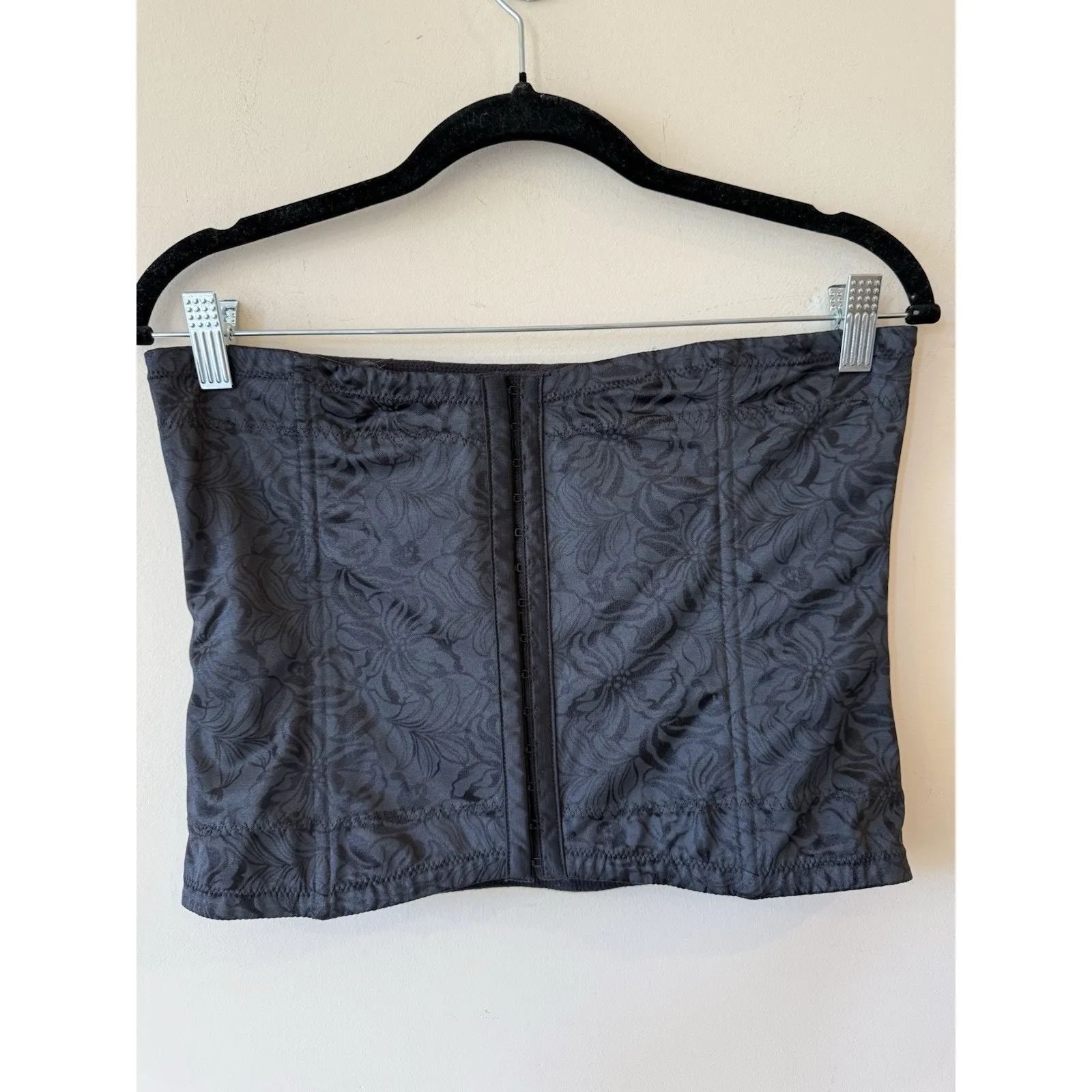 Maidenform Women's 2XL Waist Cincher Trainer Nipper Black Floral - Image 2