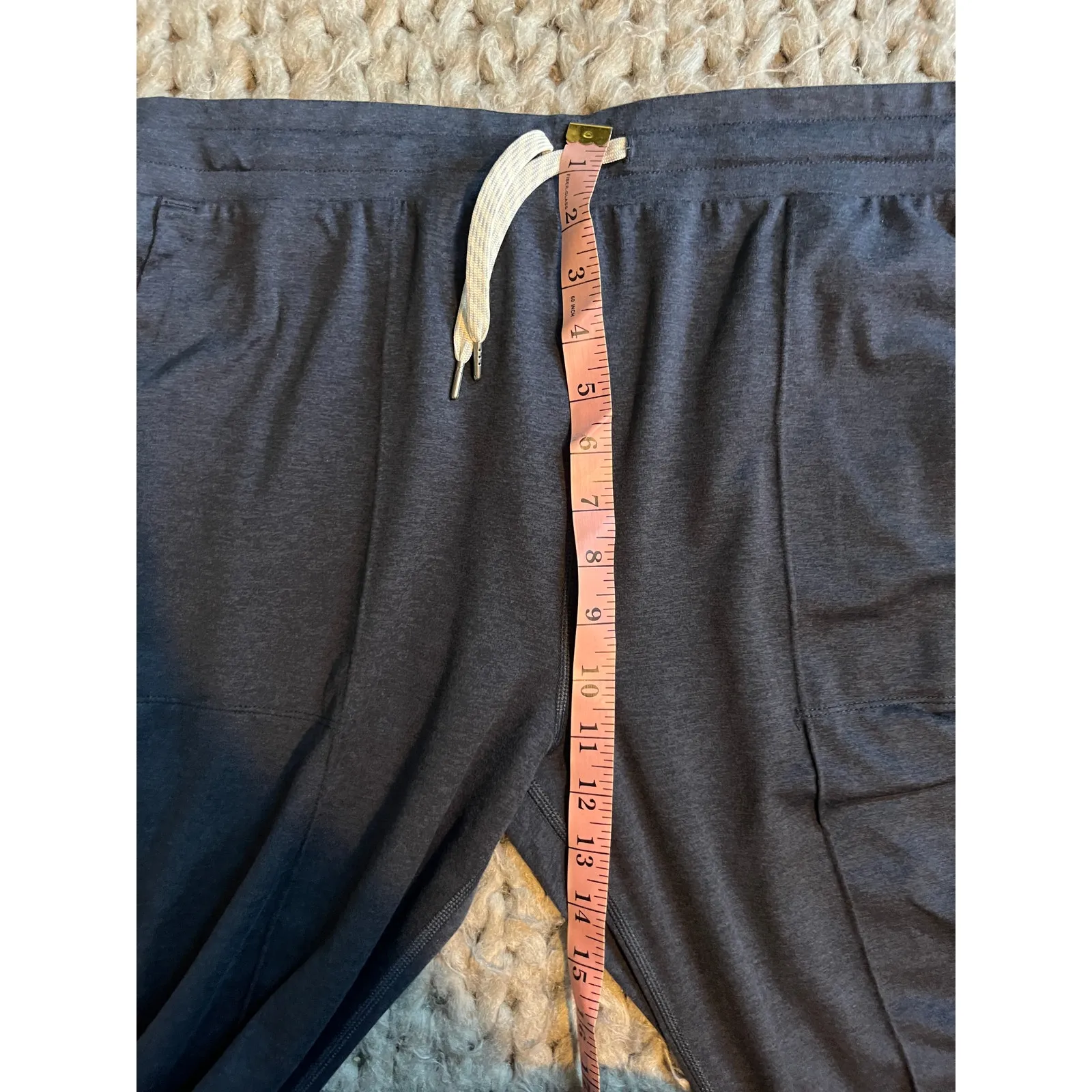 Vuori halo essential wide leg joggers blue coast heather size xl - Image 4