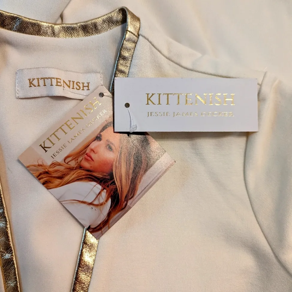 Kittenish/Jessie James Decker White Maxi XLong Dress Size Small BNWT - Image 6