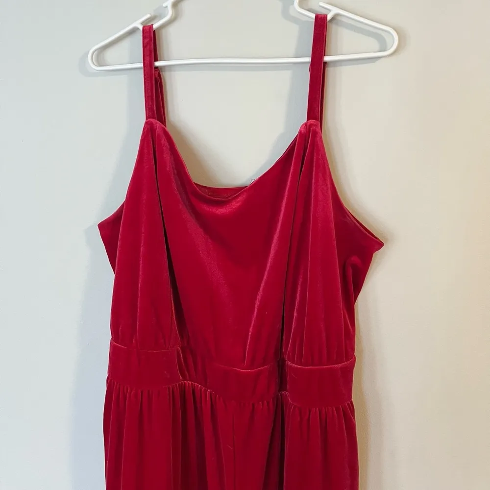 Torrid Velvet Wide Leg Jumpsuit- Size 2X - Image 6