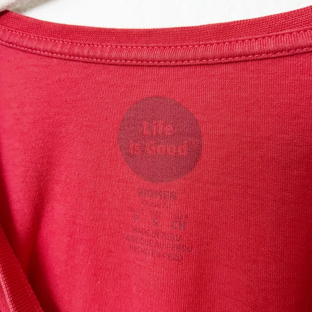 [Life Is Good] Gratitude Thank a Veteran Long Sleeve V-Neck T-Shirt Size Small S - Image 10