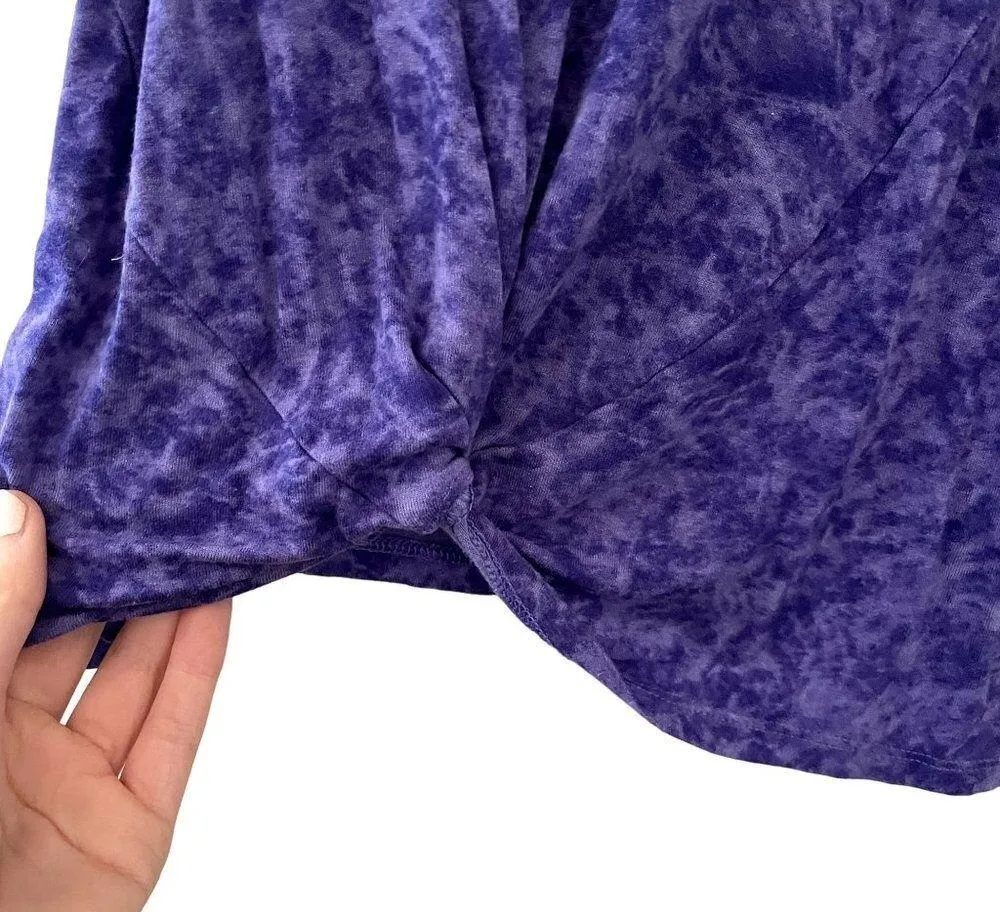 Wonder Nation purple sleeveless tank top with twist detail summer casual workout - Image 3