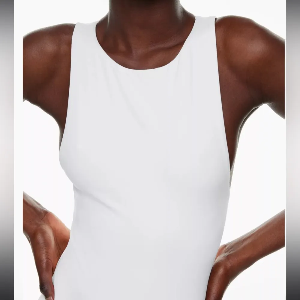 Aritzia Babaton Taupe Contour 90s Bodysuit High-Crewneck Bodysuit Size 2XS #7670 - Image 5