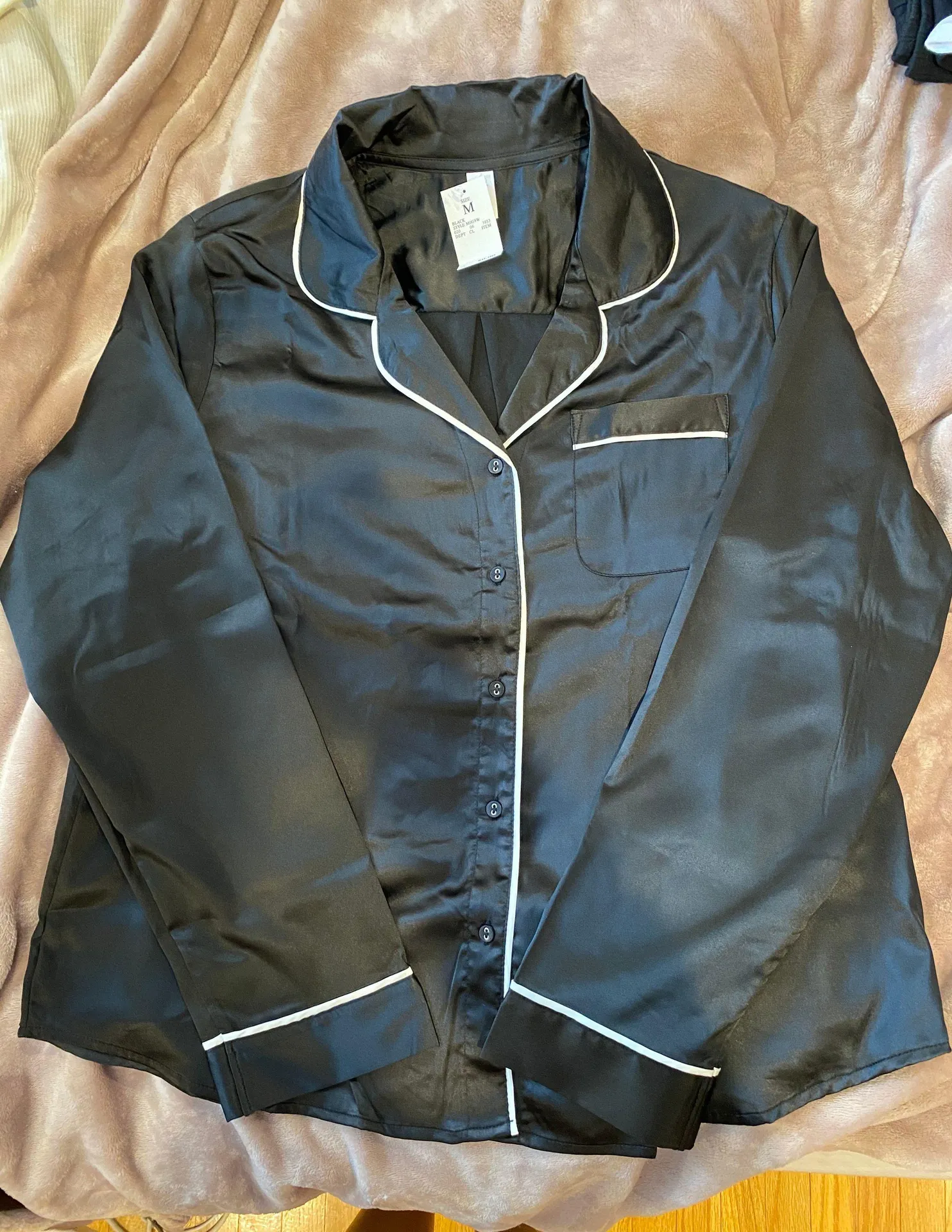 Target Black Satin Pajama Set - Image 2