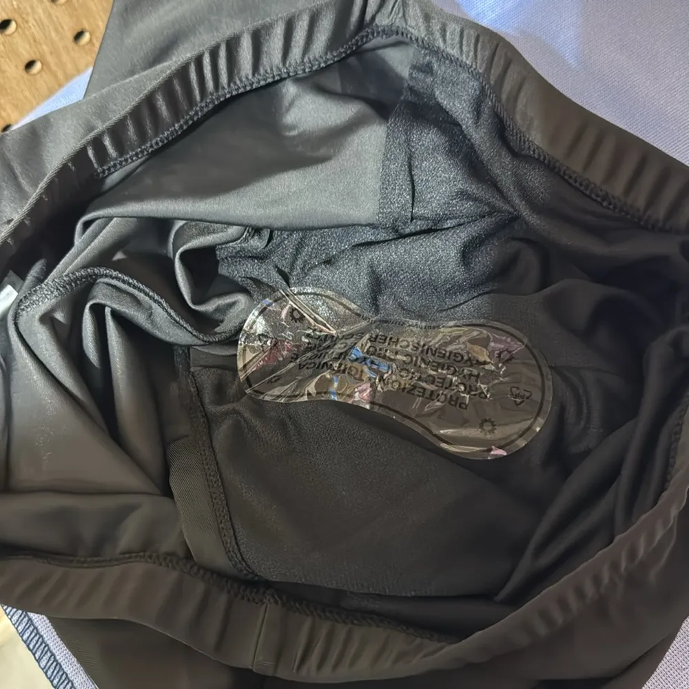 #27 Kate Kasin Two Piece Tummy Control Back Cross Flowy Swimdress wBoyshorts Black Size XL - Image 6