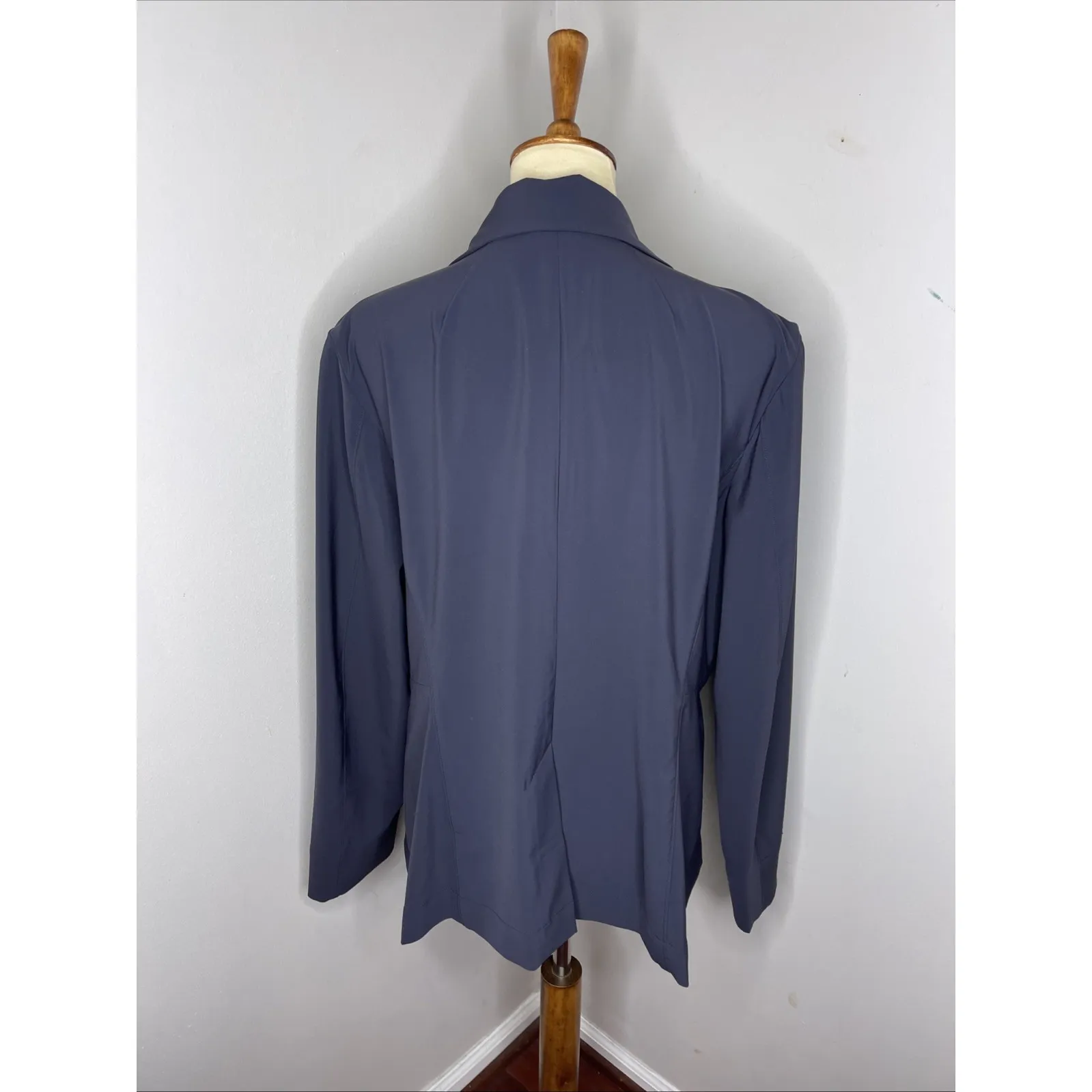 MM Lafleur Moreland Travel Blazer Jacket OrigamiTech Blue Sz 16 - Image 3