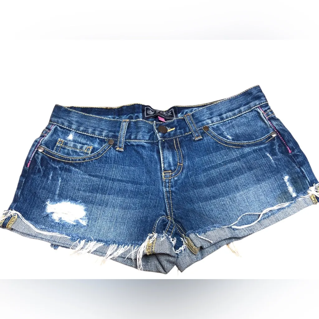PINK Victoria's Secret 1986 Denim Blue Jean Shorts - Image 4