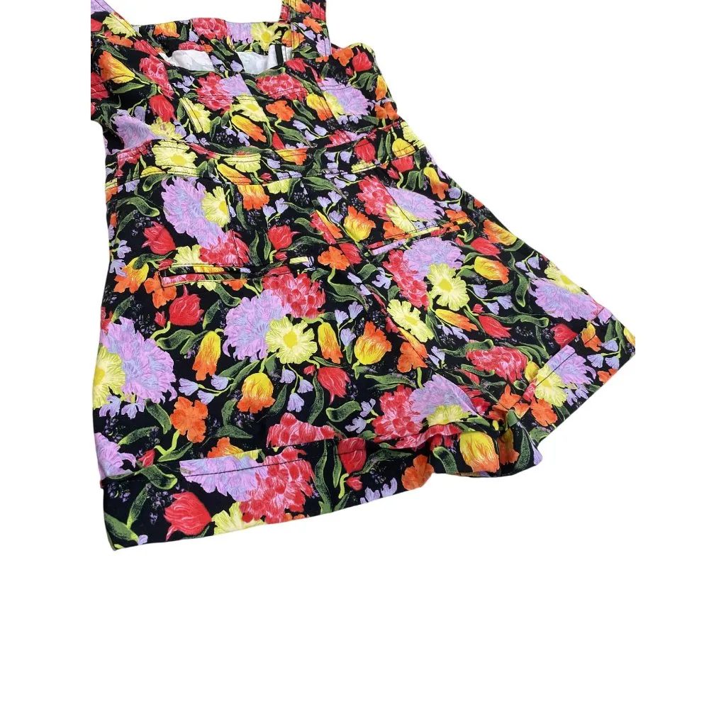 Maeve Anthropologie Noritake womans floral Overalls Shorts Size 0 SKU 8448 - Image 9