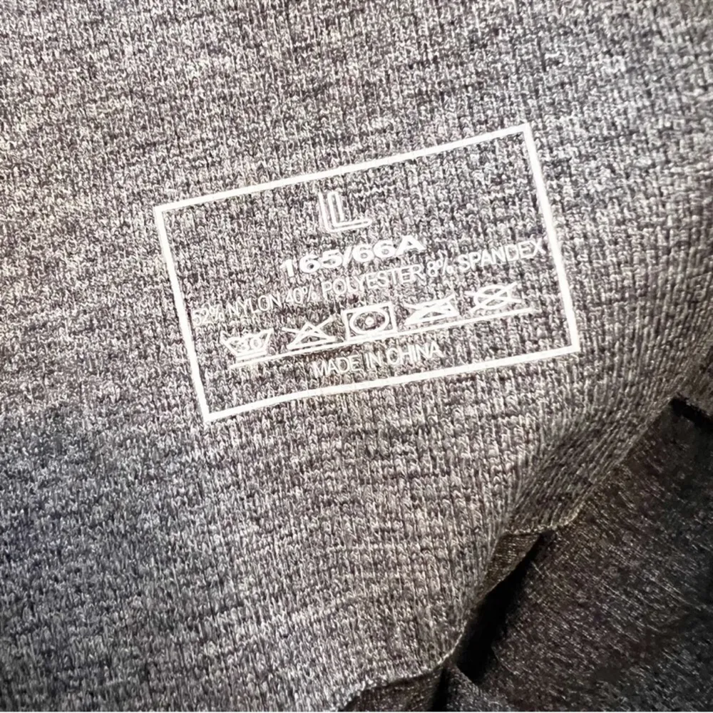 Iconi Gray High Rise Stretch Athletic 7/8 Length Leggings Activewear Gym Size L Size L - Image 8