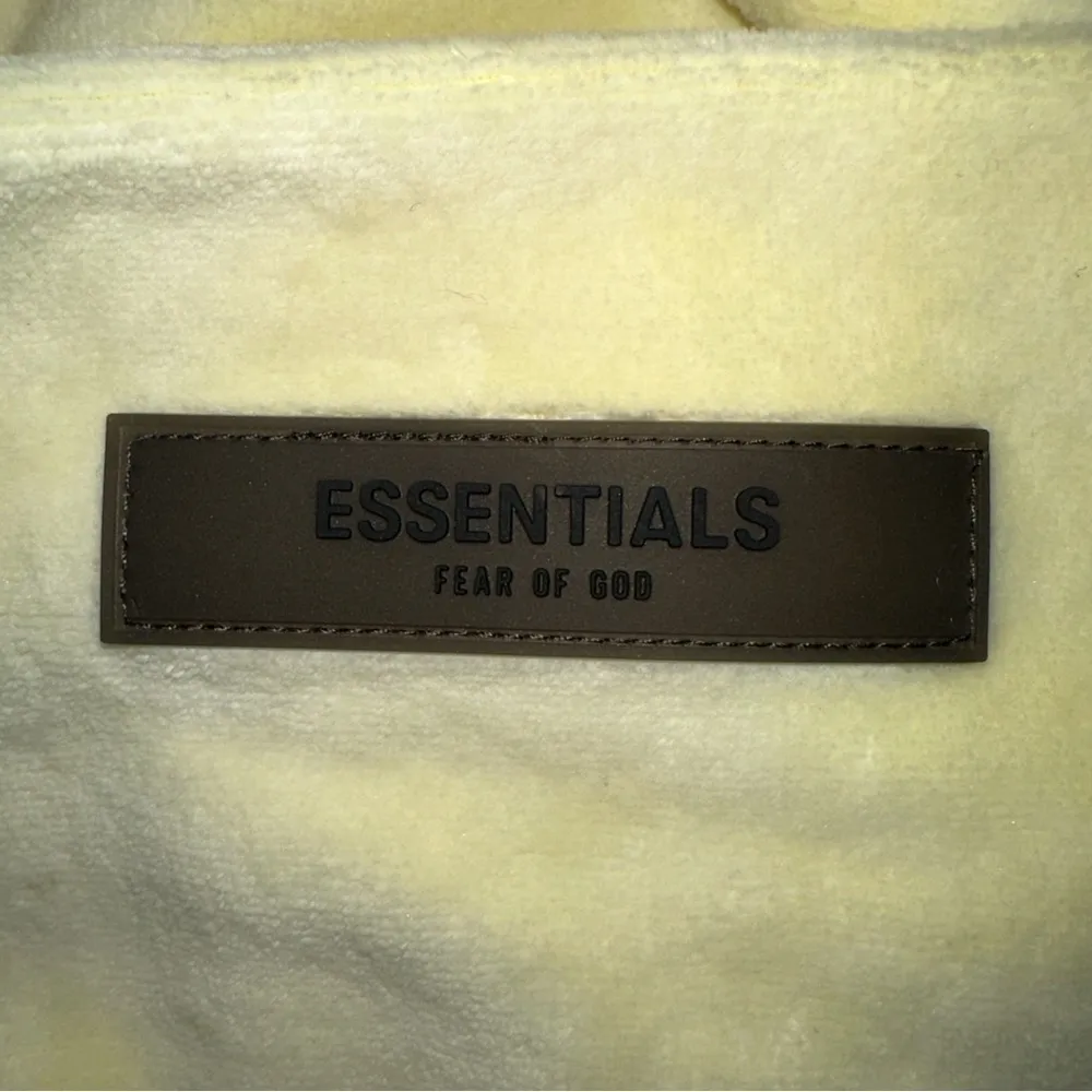 Fear of God Essentials Hoodie Womens XL Off White Relaxed Fleece Core Collection - Image 13