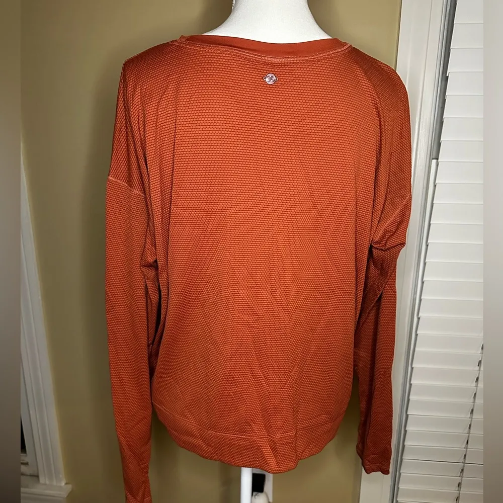 Calia top.Rusr/Auburn color. Orange Size L - Image 2