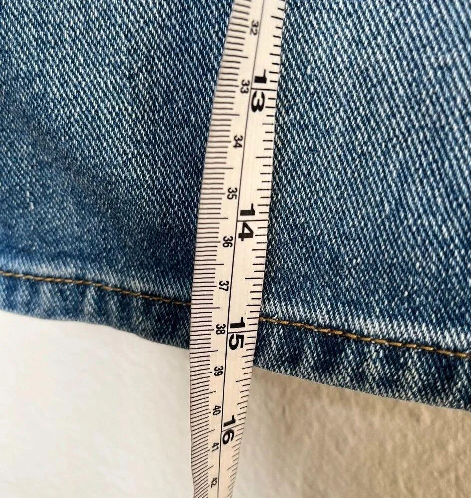 PacSun Womens Denim Cotton Mini Skirt Size 25 Blue - Image 10