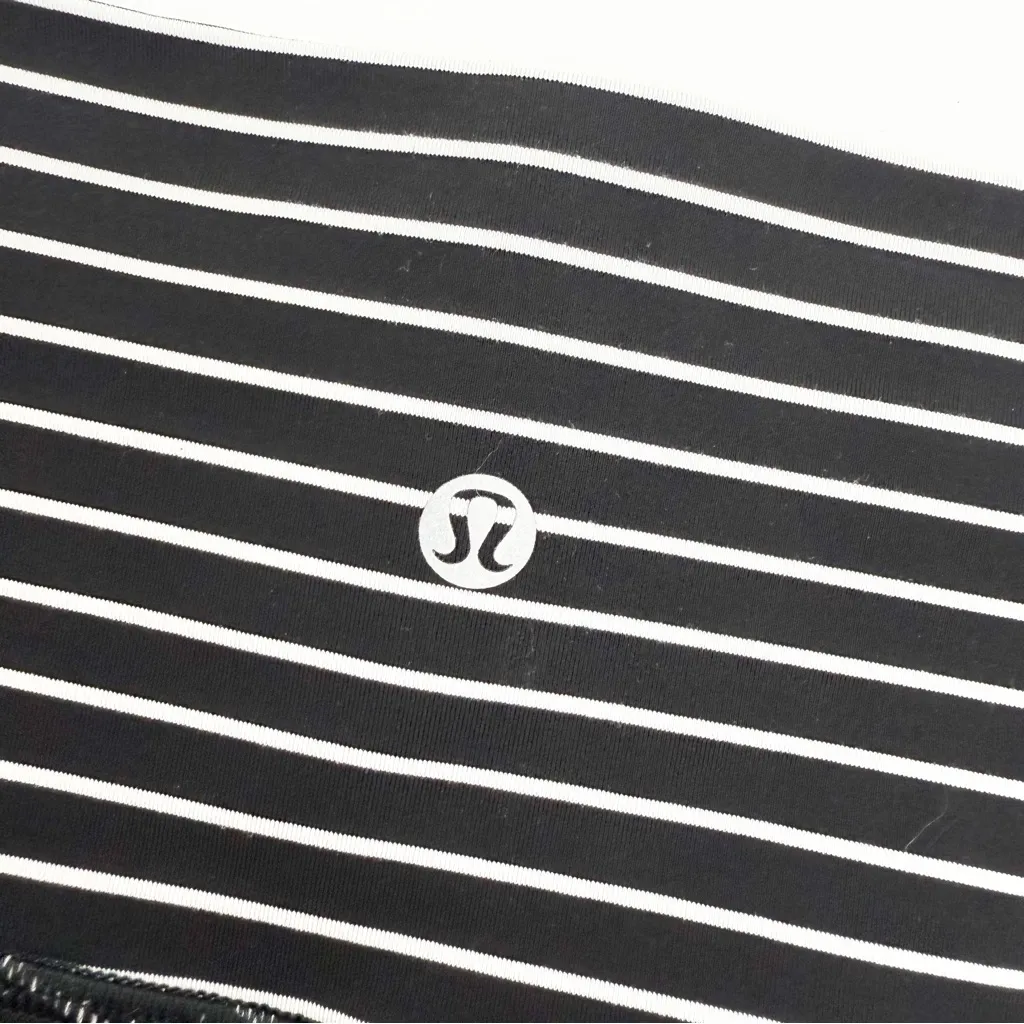 Lululemon Wunder Under High-Rise Tight 25" *Luxtreme Parallel Stripe Black White - Image 9